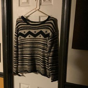 Ralph Lauren Jeans blue and white sweater size L